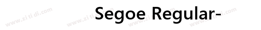 兰亭中粗黑Segoe Regular字体转换